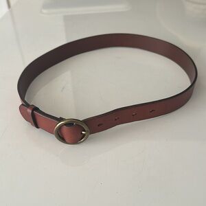 Halogen Brown Leather Belt